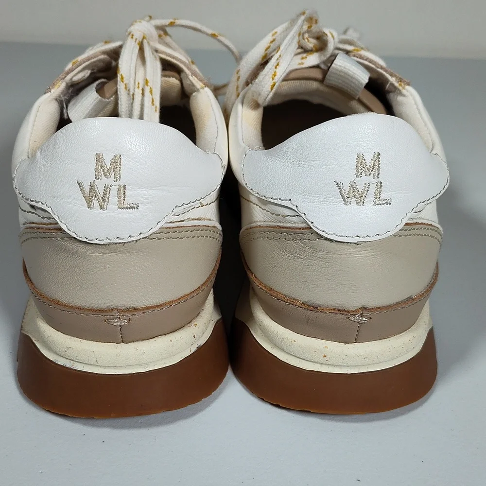 Madewell MWL Kickoff neutral leather trainers sneakers 6